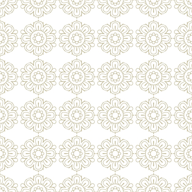 Modelo inconsútil oriental y ornamental, estilo mandala