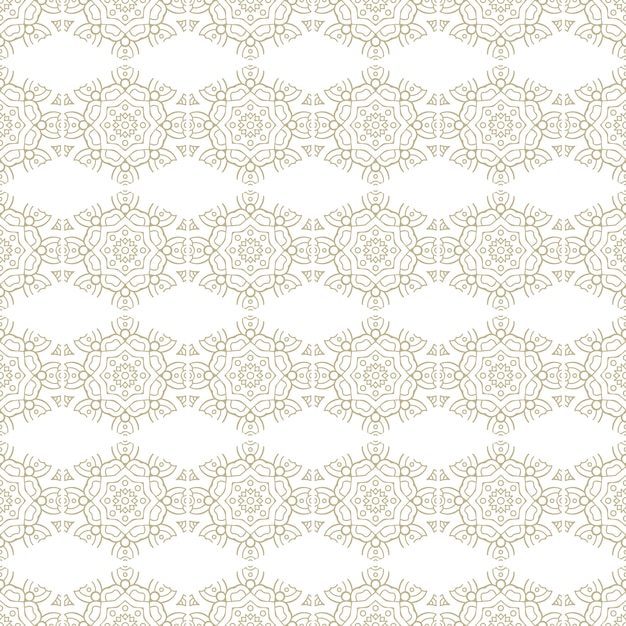 Modelo inconsútil oriental y ornamental, estilo mandala