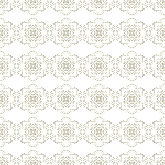 Modelo inconsútil oriental y ornamental, estilo mandala