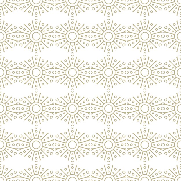 Modelo inconsútil oriental y ornamental, estilo mandala