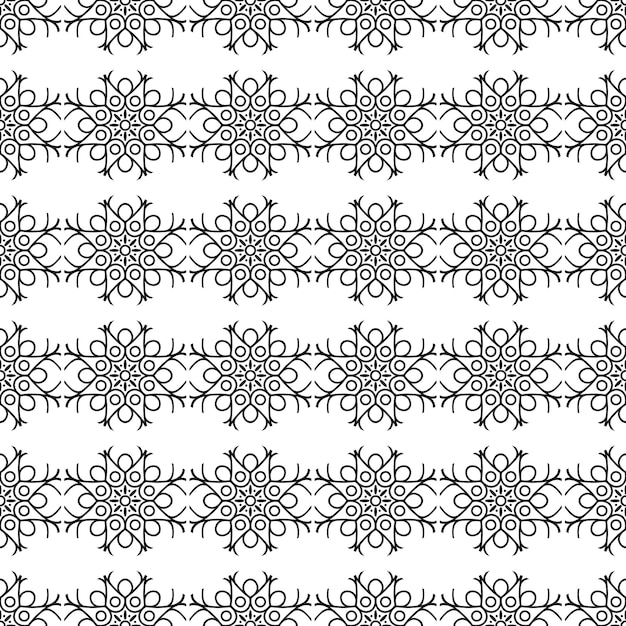 Modelo inconsútil oriental y ornamental, estilo mandala
