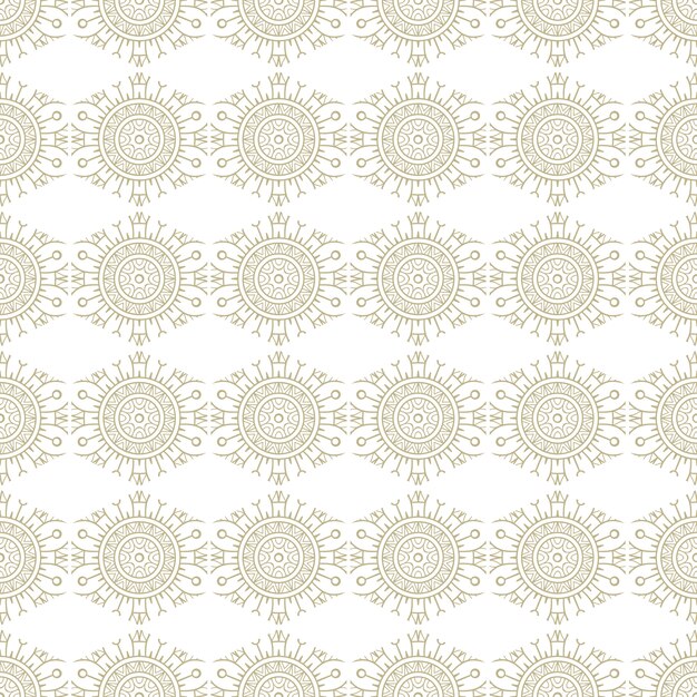 Modelo inconsútil oriental y ornamental, estilo mandala