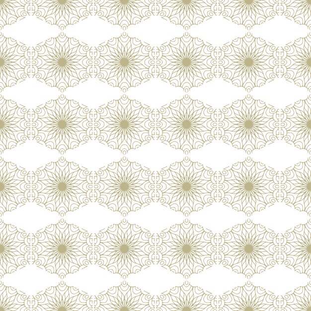 Modelo inconsútil oriental y ornamental, estilo mandala
