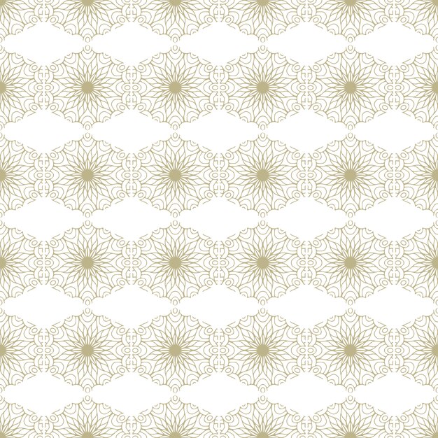 Modelo inconsútil oriental y ornamental, estilo mandala