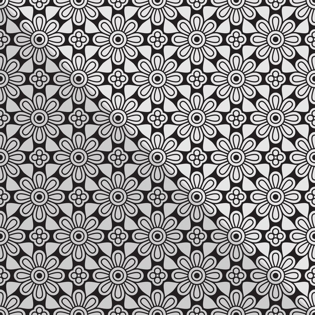 Modelo inconsútil oriental, ornamental y floral