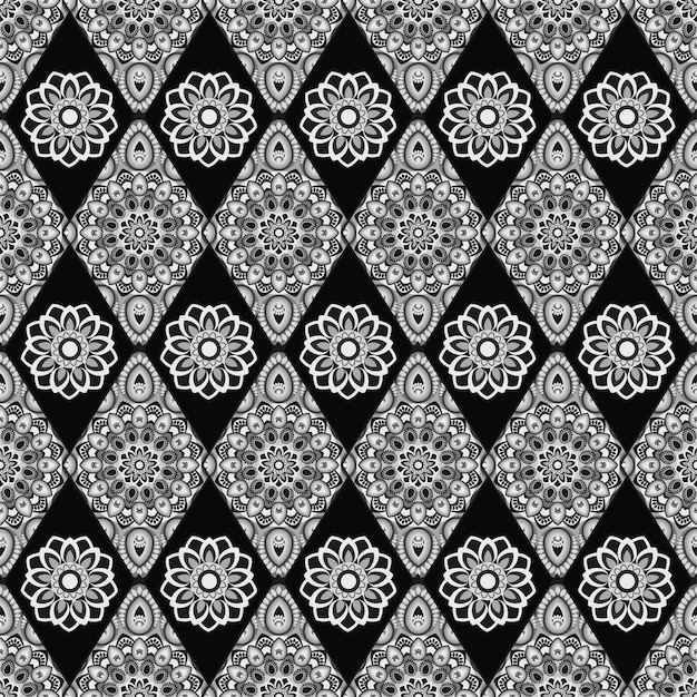 Modelo inconsútil ornamental Diseño oriental oriental estilo étnico Fondo vectorial