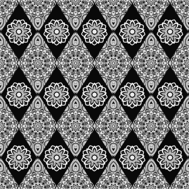 Modelo inconsútil ornamental Diseño oriental oriental estilo étnico Fondo vectorial