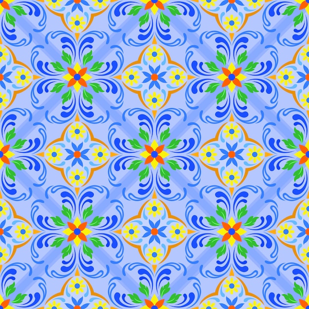 Vector modelo inconsútil del ornamento turco para el papel pintado del mosaico del azulejo