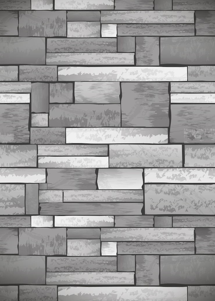 Vector modelo inconsútil de la pared de piedra