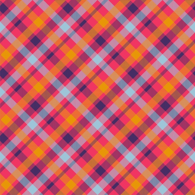 Modelo inconsútil del vector del color anaranjado del tartán