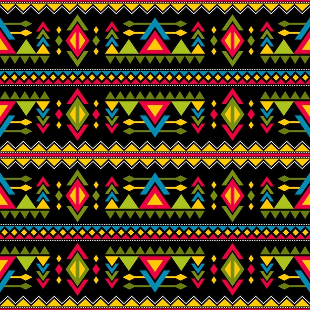 Modelo inconsútil del vector de la moda de navajo que teje. impresión tribal del arte del vintage del fondo sin fin africano étnico