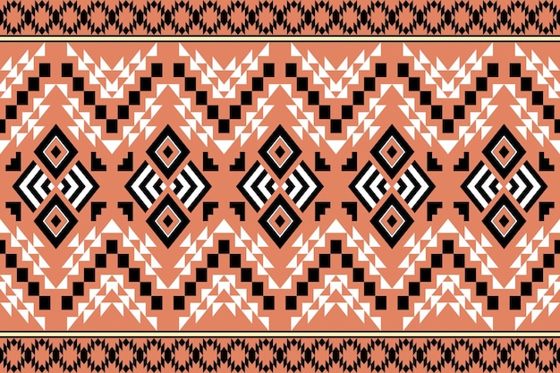 Modelo inconsútil de la vendimia tribal étnica geométrica. diseño tradicional aplicado para el fondo.