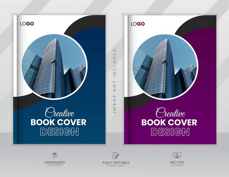 Modelo de informe anual de diseño de la portada del libro de negocios corporativo