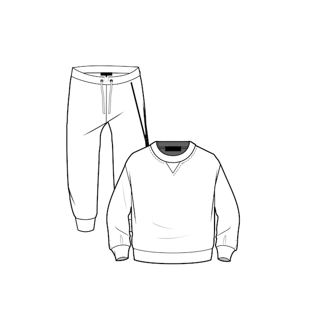 Modelo de juego de sudaderas y corredores
