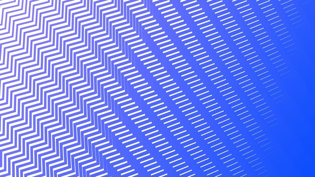 Modelo de línea de rayas zig-zag azules fondo abstracto