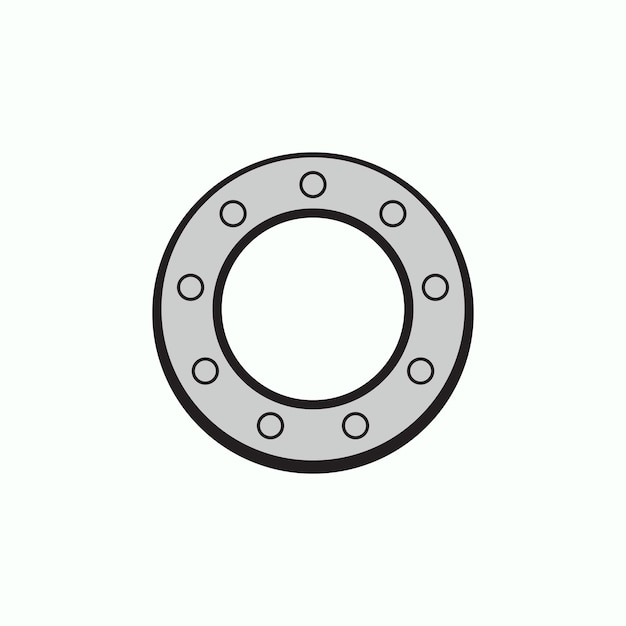 Modelo de logotipo Diseño vectorial de obturador de barco plano Ilustración aislada moderna