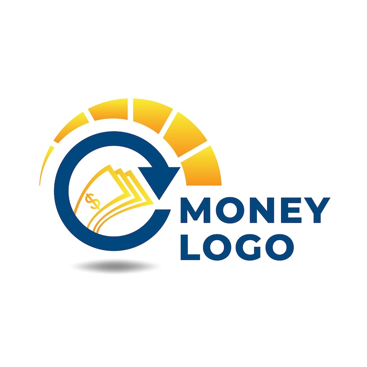 Vector modelo de logotipo de marca de la empresa financiera de contabilidad negocios planos finanzas de datos de crecimiento creativo