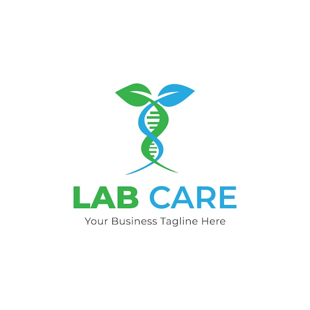Modelo de logotipo natural de atención médica Vector premium
