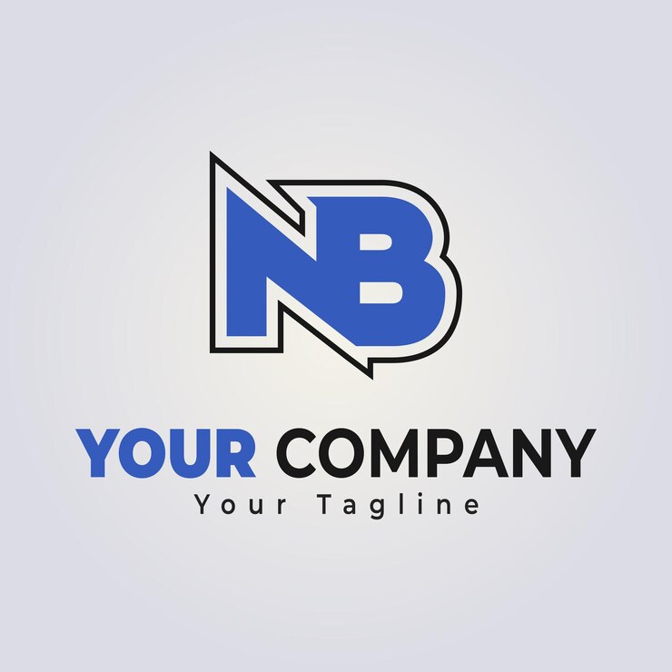Vector modelo del logotipo de nb