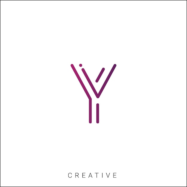 Modelo de logotipo Vector colorido Monograma Símbolo Font Logotipo Moderno Diseño inicial basado en LOGO