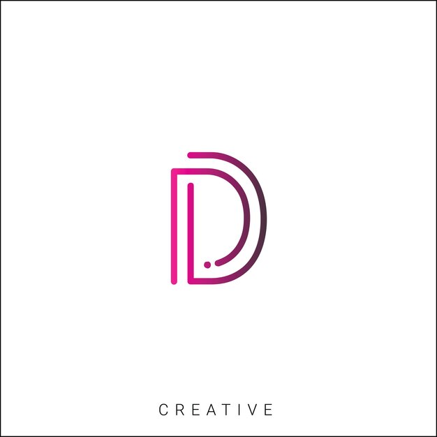 Modelo de logotipo Vector colorido Monograma Símbolo Font Logotipo Moderno Diseño inicial basado en LOGO