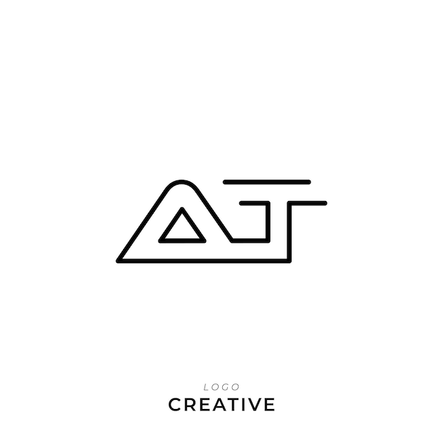 Modelo de logotipo Vector colorido símbolo monograma fuente logotipo diseño moderno basado en inicial LOGO