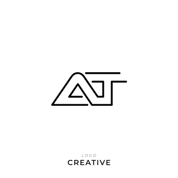 Modelo de logotipo Vector colorido símbolo monograma fuente logotipo diseño moderno basado en inicial LOGO