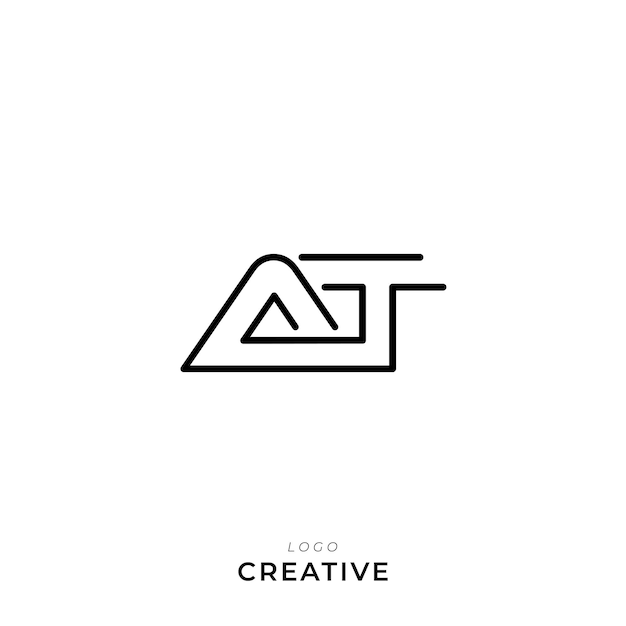 Modelo de logotipo Vector colorido símbolo monograma fuente logotipo diseño moderno basado en inicial LOGO