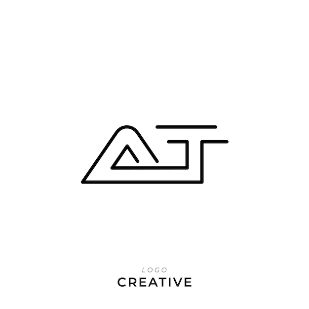 Modelo de logotipo Vector colorido símbolo monograma fuente logotipo diseño moderno basado en inicial LOGO