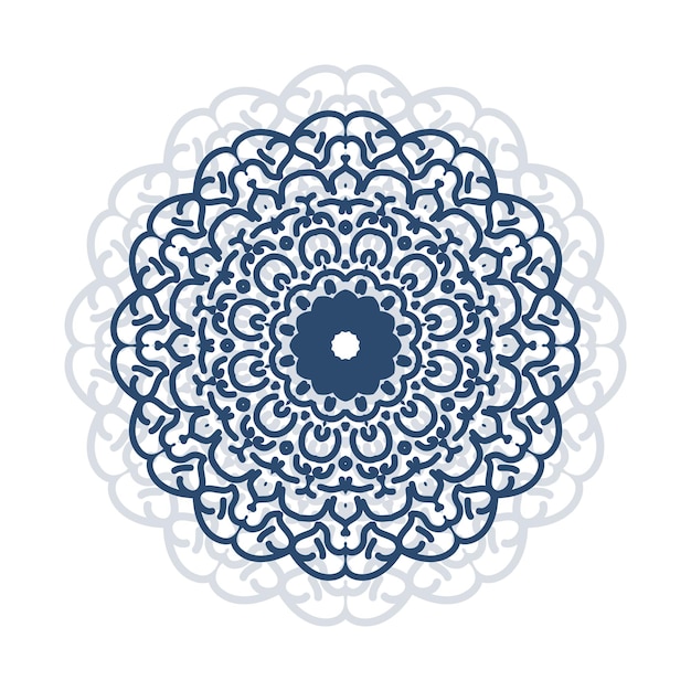 Modelo de mandala decorativo de lujo simple Ilustración de fondo Diseño artístico de mandala floral