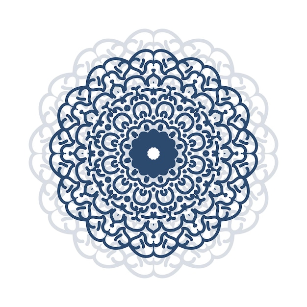 Modelo de mandala decorativo de lujo simple Ilustración de fondo Diseño artístico de mandala floral