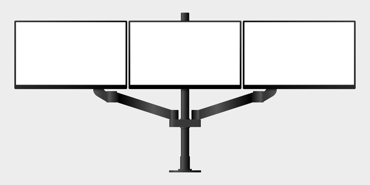 Vector modelo de monitor de computadora de pantalla vectorial