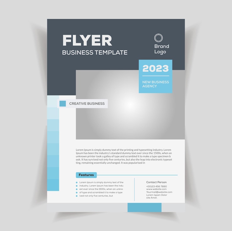Vector modelo de página de portada de folleto y folleto multiusos para empresas