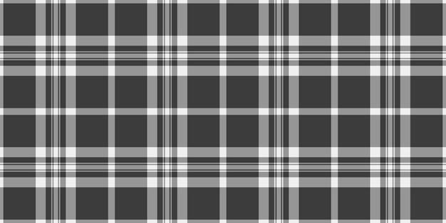 Modelo patrón fondo textura tartan largo cheque sin costuras ropa tela vectorial textil a cuadros en colores grises y grises vintage