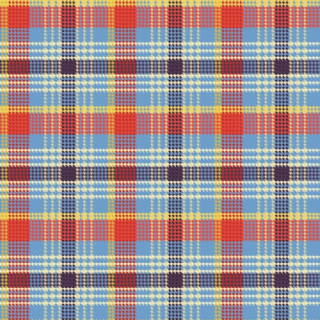 Vector modelo de perro de tartan sin costura 082