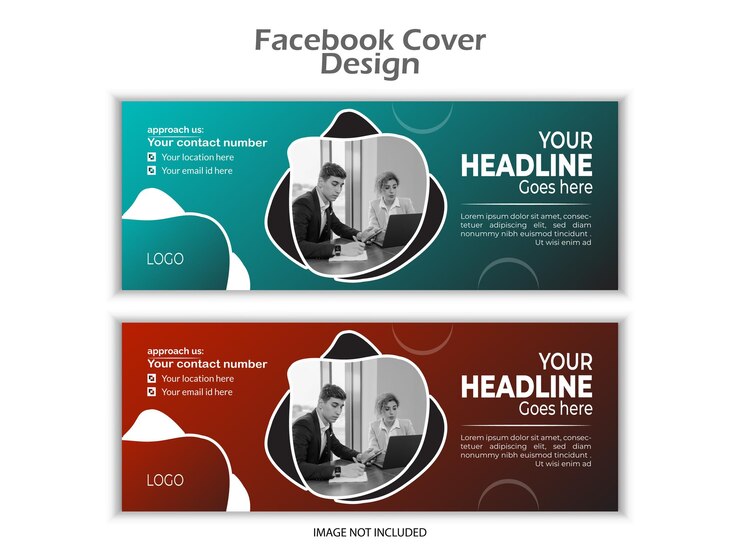 Modelo de portada de Facebook creativo y moderno