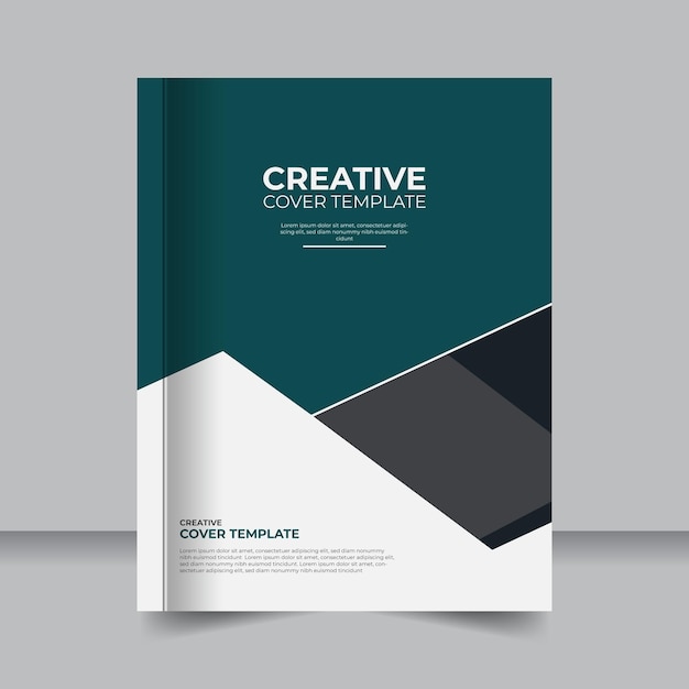 Modelo de portada de un informe de negocios de moda y profesional Portada de un libro de negocios profesional