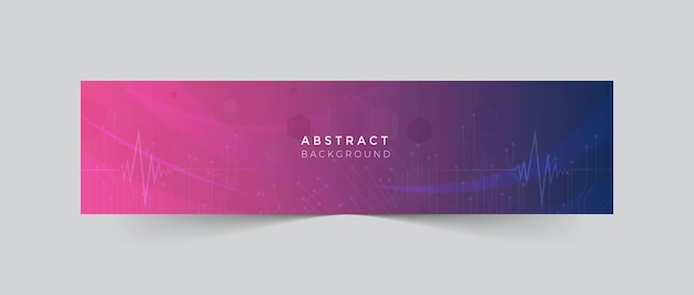 Modelo de portada de línea de tiempo de banner de Linkedin moderno