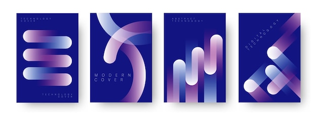 Modelo de portada o patrón de diseño de fondo geométrico abstracto