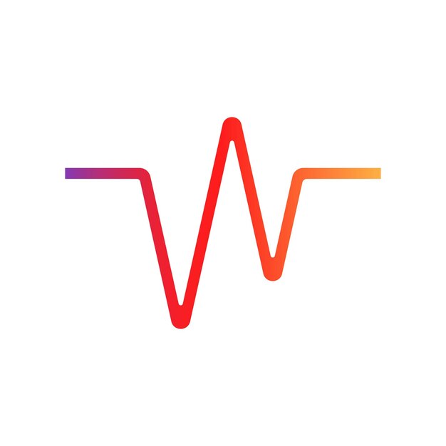 Modelo premium del logotipo de las ondas de sonido modernas