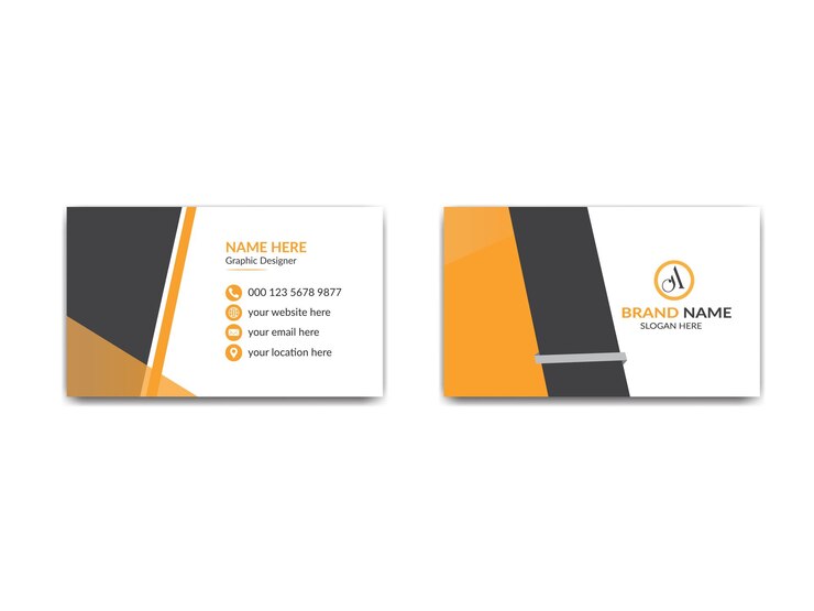 Modelo profesional de tarjetas de visita moderno y creativo