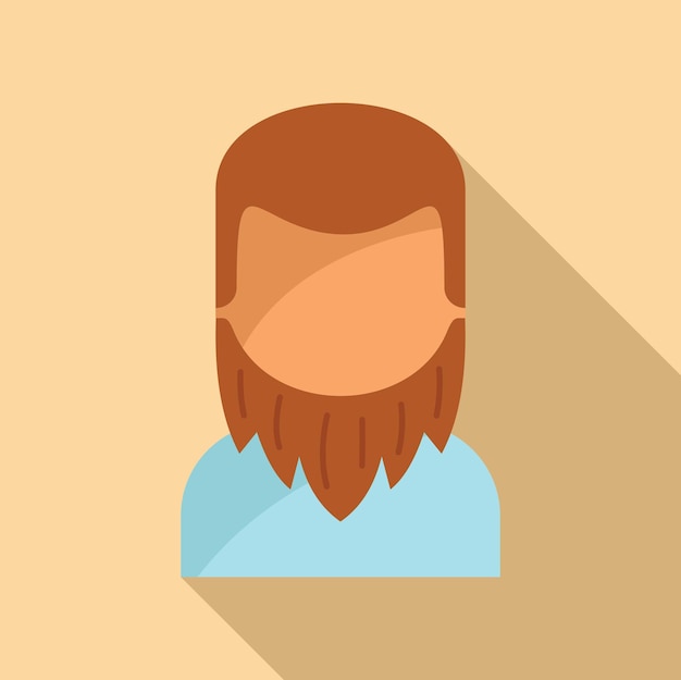 Modelo de retrato masculino icono vector plano Individuo de edad
