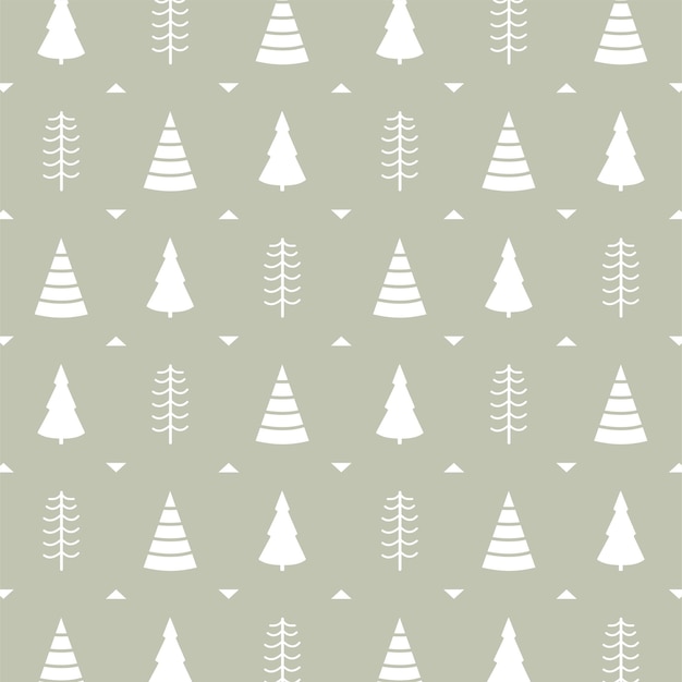 Modelo sencillo de árboles de Navidad blancos