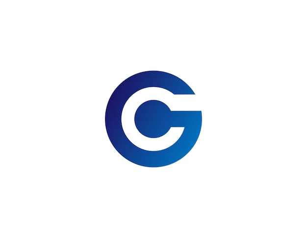 Modelo sencillo de diseño de logotipo de la letra G moderna