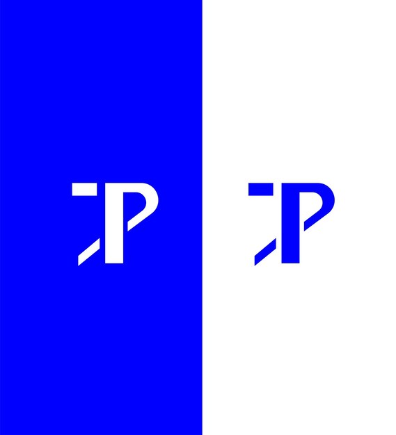 Modelo de símbolo de signo de identidad de la letra PT TP