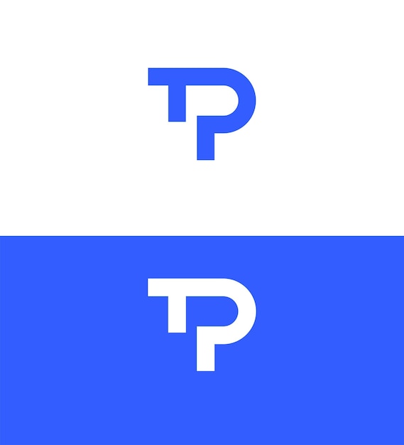 Modelo de símbolo de signo de identidad de la letra PT TP