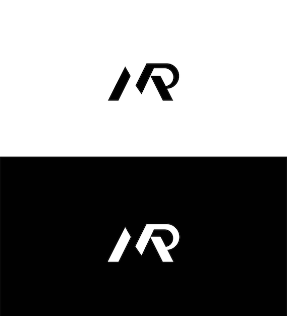Modelo de símbolo de signo de identidad de la letra RM