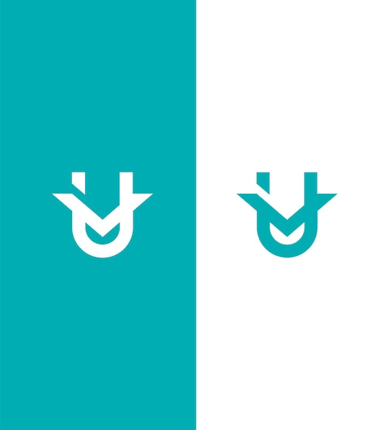 Modelo de símbolo de signo de identidad del logotipo de la UVU