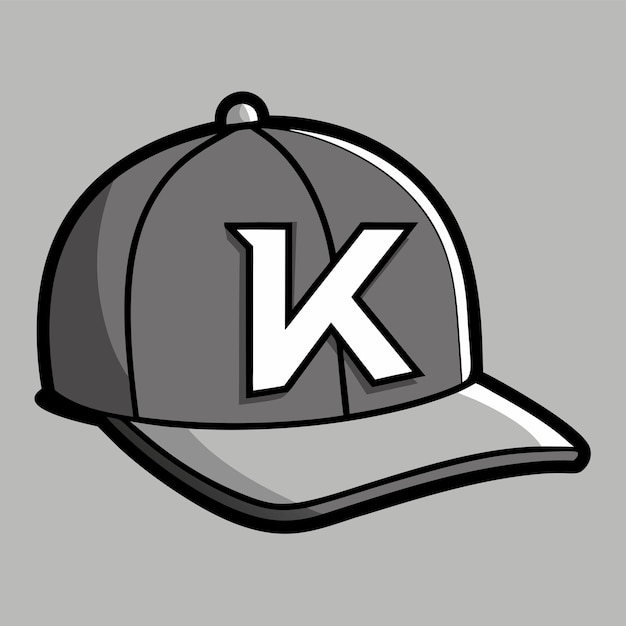 Modelo de sombrero de tapa vectorial con correa ajustable