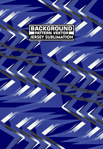Modelo de sublimación de la camiseta de zigzag azul